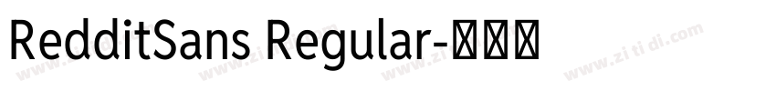 RedditSans Regular字体转换